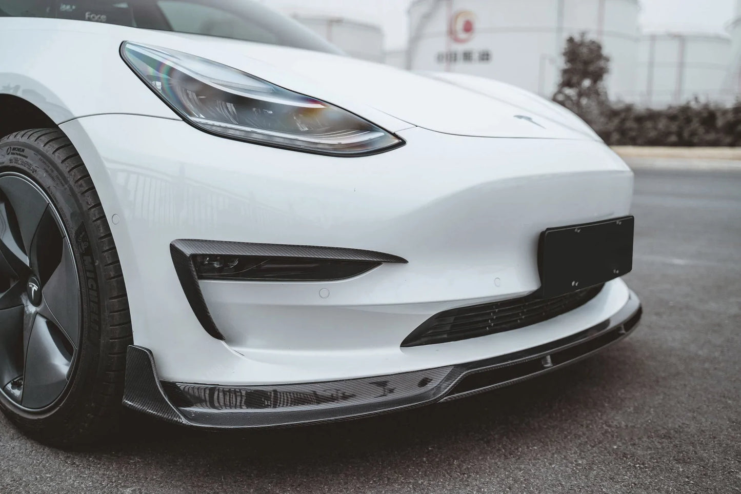 TESLA MODEL 3 (2019-ON) CARBON FIBER UPPER VALENCES