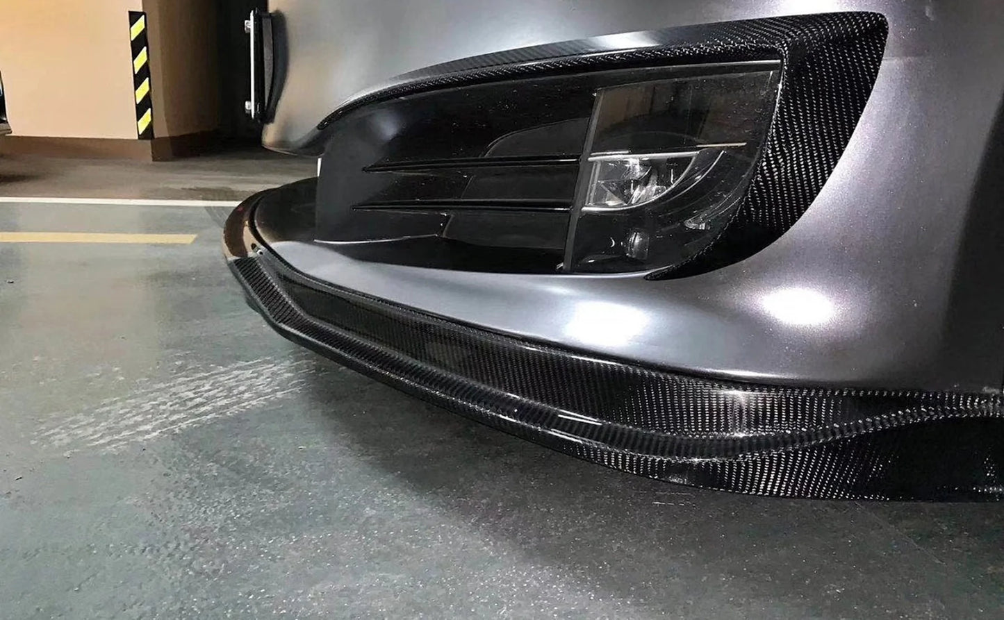 TESLA MODEL S (2013-2020) CARBON FIBER FRONT LIP V1