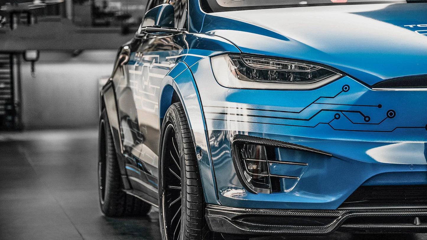 TESLA MODEL X (2016-NOW) CARBON FIBER UPPER VALENCES