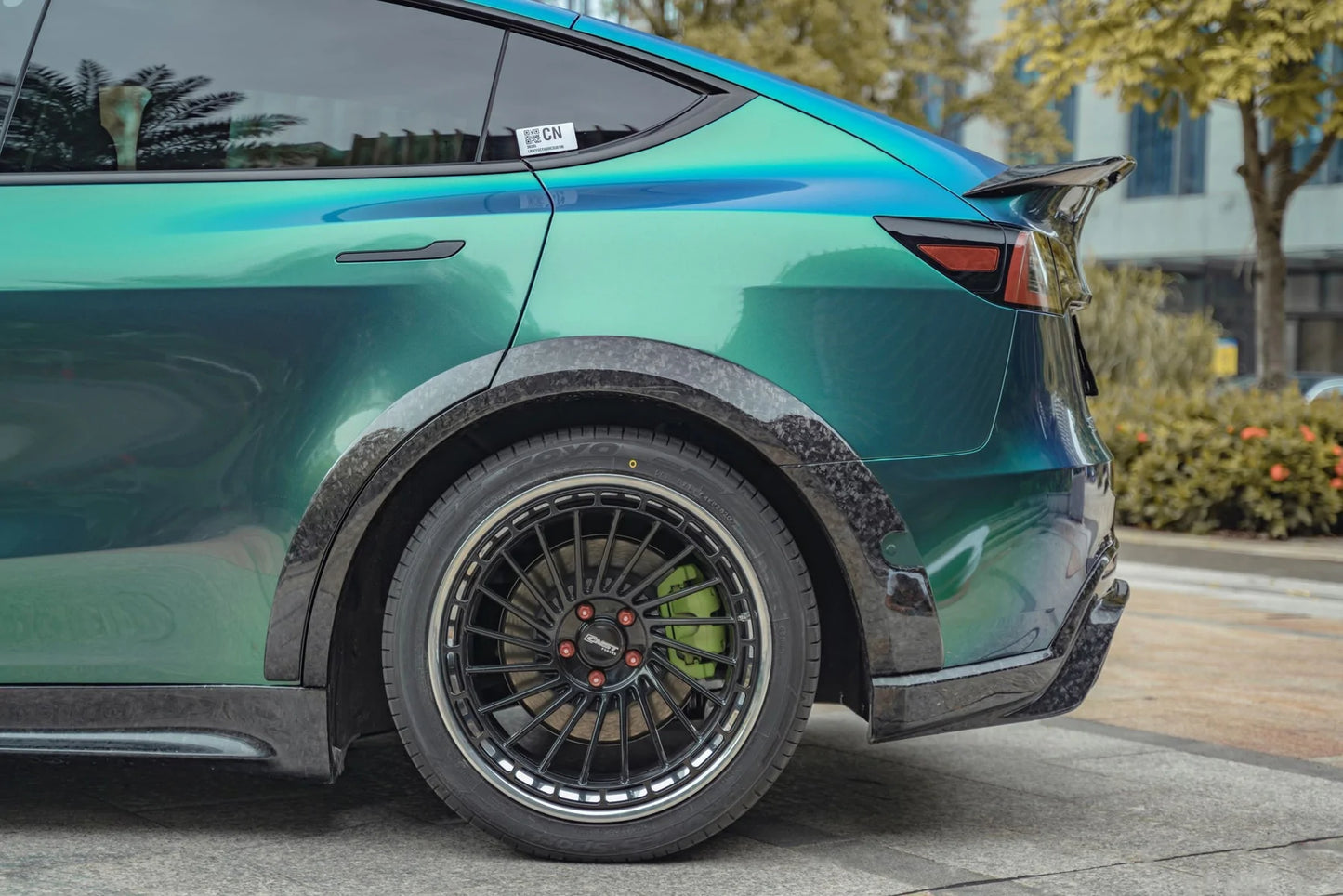 TESLA MODEL Y (2021-ON) CARBON FIBER WIDEBODY WHEEL ARCHES