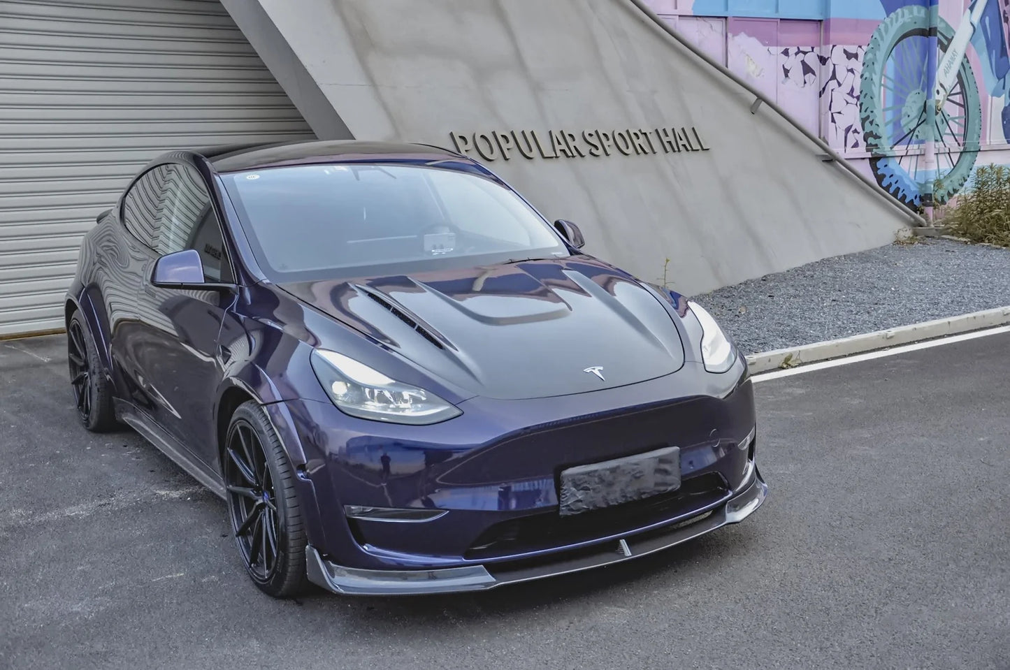 TESLA MODEL Y (2021-ON) CARBON FIBER HOOD BONNET V1