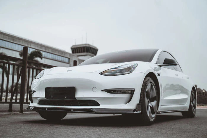 TESLA MODEL 3 (2019-ON) CARBON FIBER FRONT LIP VER.2 GLOSS
