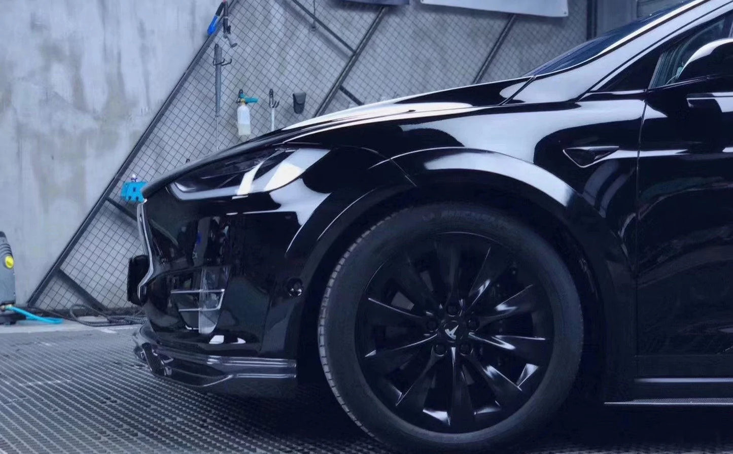 TESLA MODEL X (2016-NOW) CARBON FIBER WIDEBODY WHEEL ARCHES ( 10 PCS )